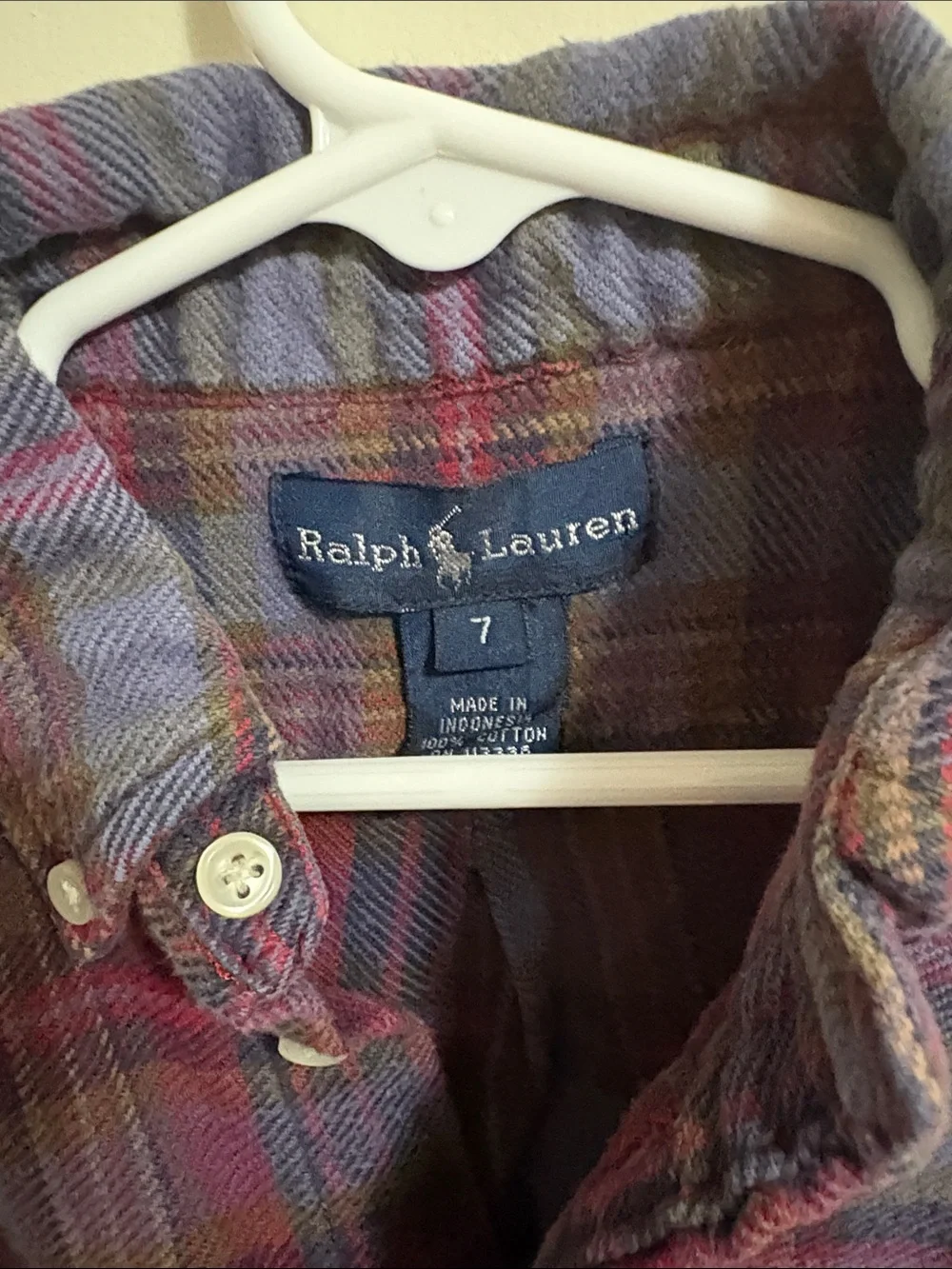 Ralph Lauren soft plaid